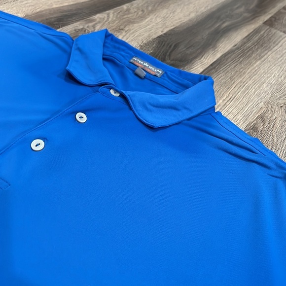Peter Millar Summer Comfort Men’s XL Blue Short Sleeve Golf Polo Shirt‎ - Picture 5 of 9